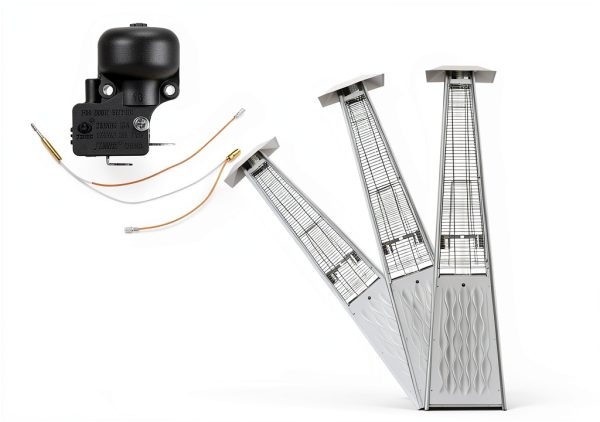 Outdoor Heater Replacement Parts Thermocouple & Tilt Switch, Repair kit Dump Switch & Thermocouple Used for Round Stand Up Heater and Pyramid patio heater, Safety Protection System Thermistor kit-5